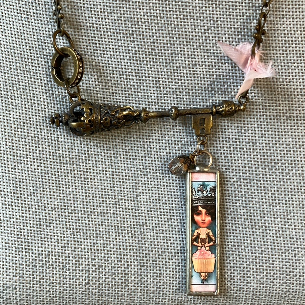 Cupcake Girl Necklace